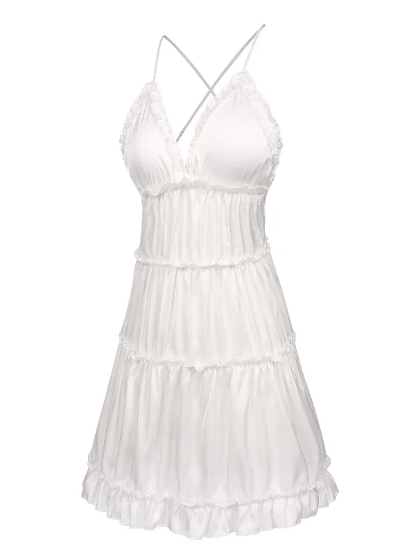 1950s-solid-wrinkle-spaghetti-straps-nightgown