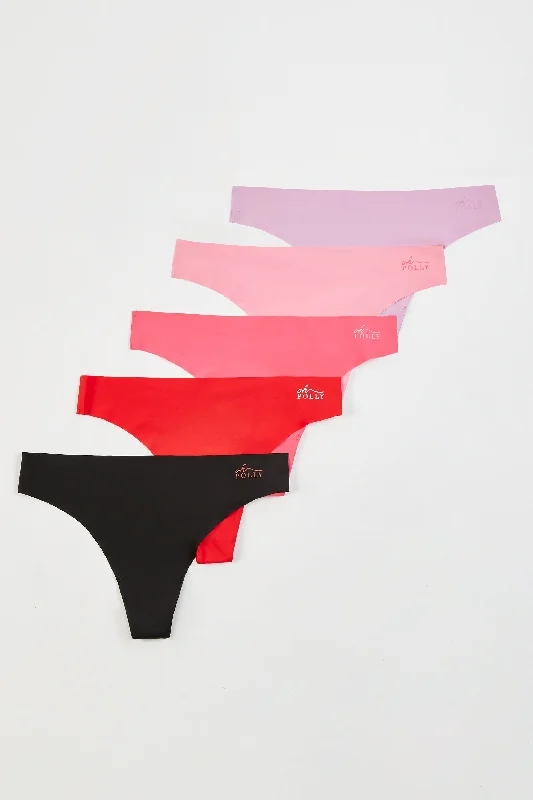 Seamless High Rise Thong Bundle