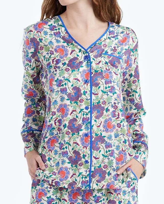 the-cloud-9-silky-pajama-set-scroll-block-print-in-violet-lava