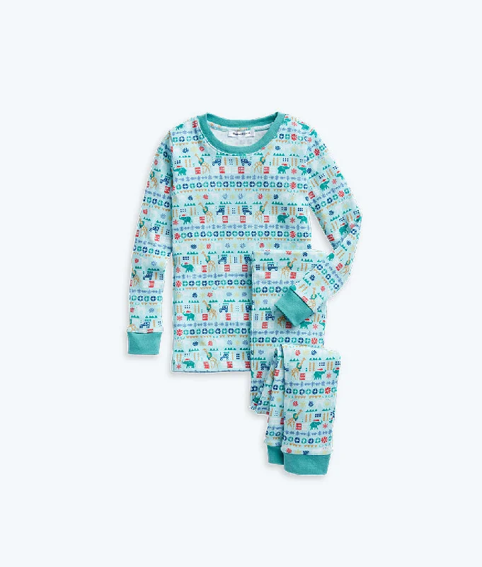 The Kids' Cotton Matching Family Pajama Set - Holidays in the Wild