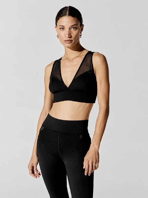 Flash Longline Bra - Black