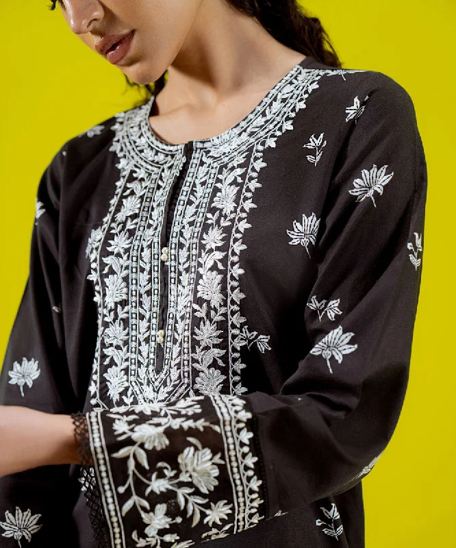 Embroidered Cotton Viscose Shirt