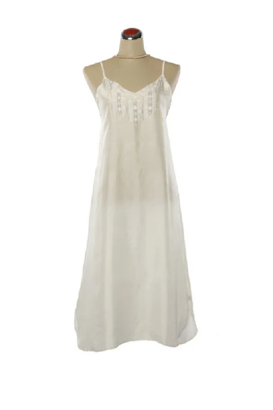 Chloe Silk Nightdress - Hand embroidery