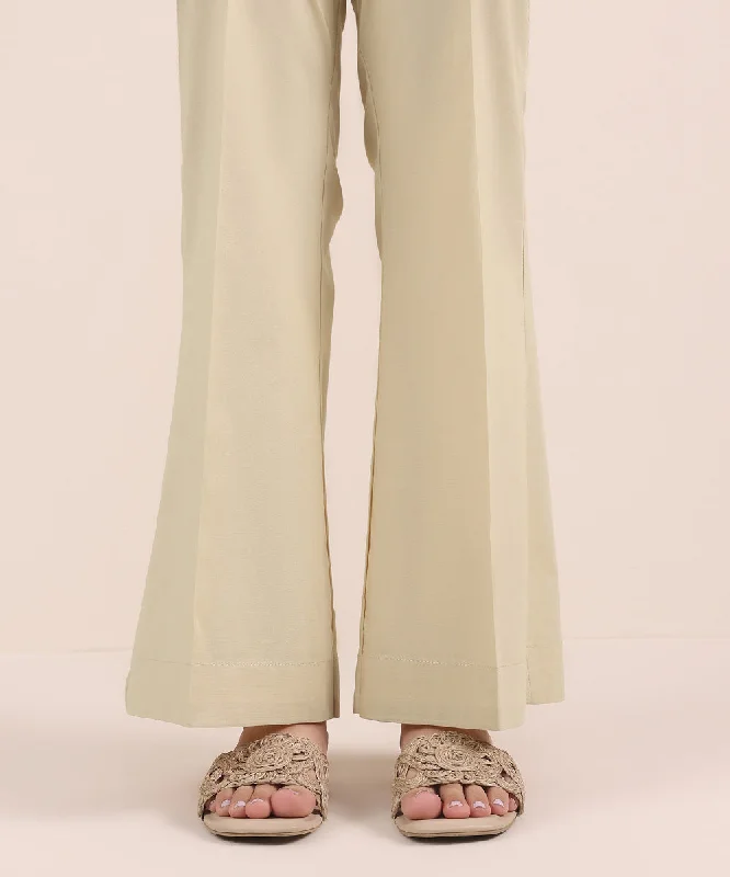 Cambric Boot-cut Pants