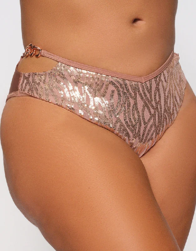 Ann Summers Suncity High Waist Bikini Bottom Gold