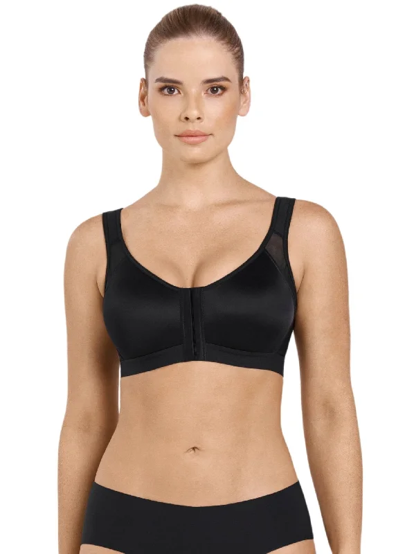 Back Support Posture Corrector Wireless Bra - Black