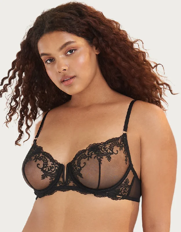 Bluebella Marseille Balcony Bra Black