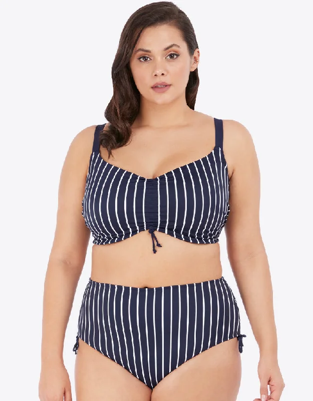 Elomi Plain Sailing Adjustable Bikini Brief Midnight Stripe