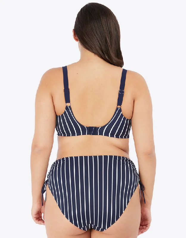 Elomi Plain Sailing Adjustable Bikini Brief Midnight Stripe