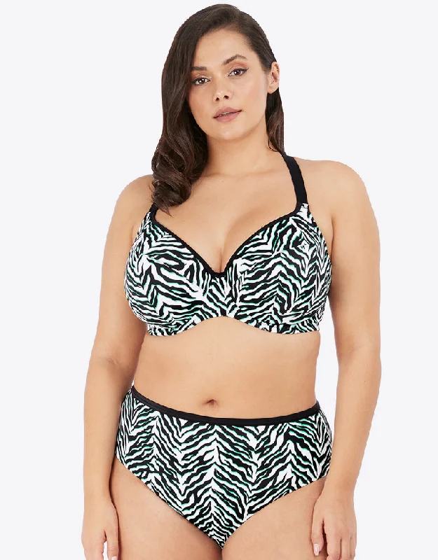 Elomi Zebra Rhythm Bikini Brief Black