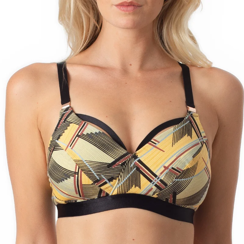 ESCAPIST COTTON WRAP CONTOUR NURSING BRA - WIREFREE