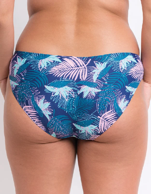 Flirtelle Palm Bay Classic Bikini Brief Navy Print