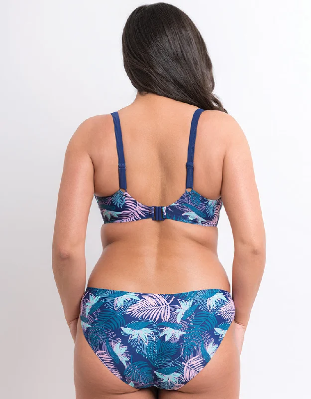 Flirtelle Palm Bay Classic Bikini Brief Navy Print