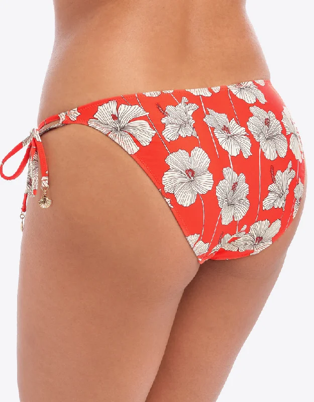 Freya Hibiscus Beach Tie Side Bikini Brief Sunset