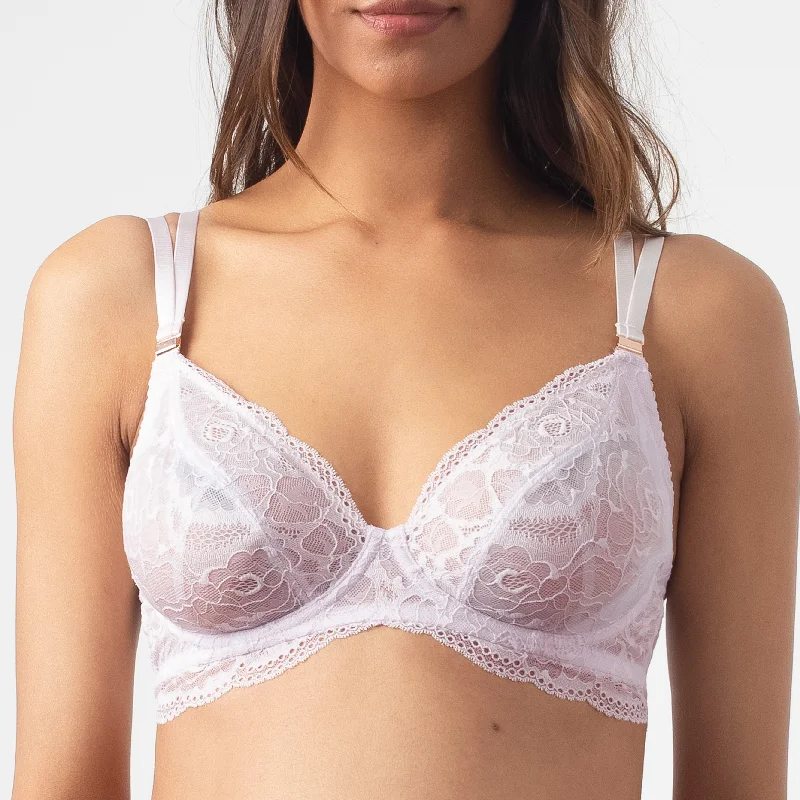 HEROINE PLUNGE LILAC NURSING BRA - FLEXI UNDERWIRE