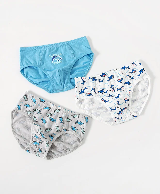 Junior Little Shark BOYS Briefs 3-packs