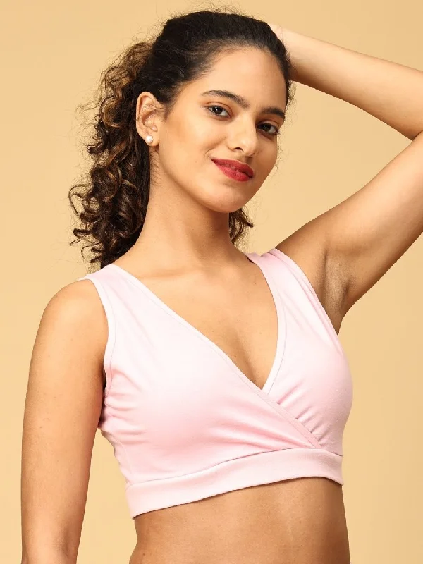 Maternity Nursing Sleep Bra - Rose Pink