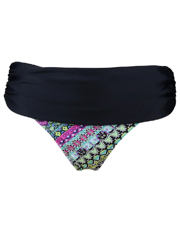 Pour Moi Odyssey Fold Bikini Brief Riviera Maya Black/Print