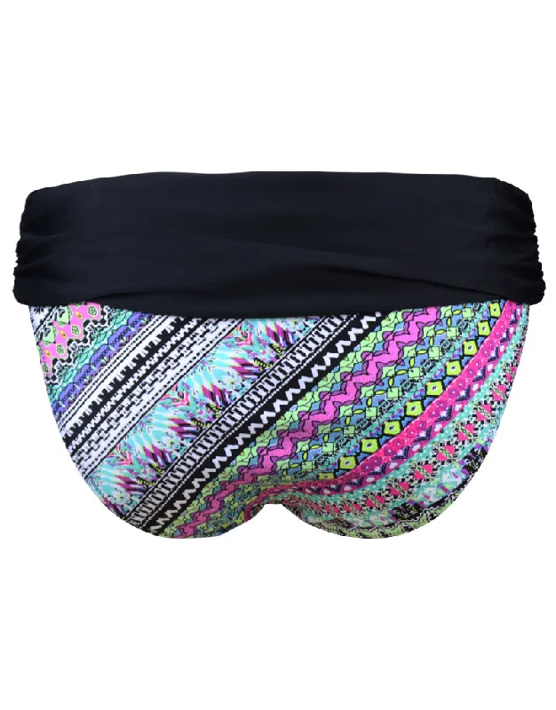 Pour Moi Odyssey Fold Bikini Brief Riviera Maya Black/Print