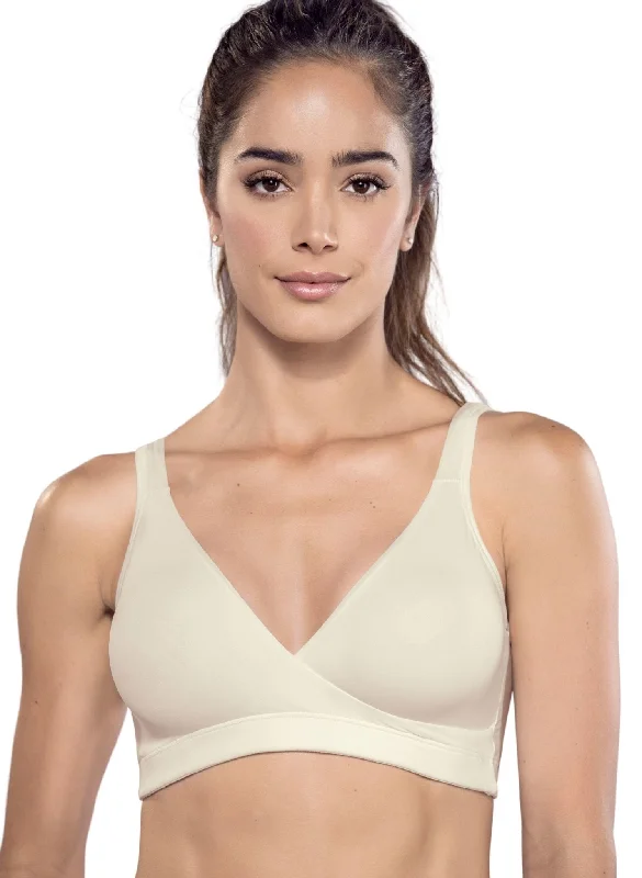 Supersoft Crossover Seamless Maternity & Nursing Sleep  Bra -  Ivory