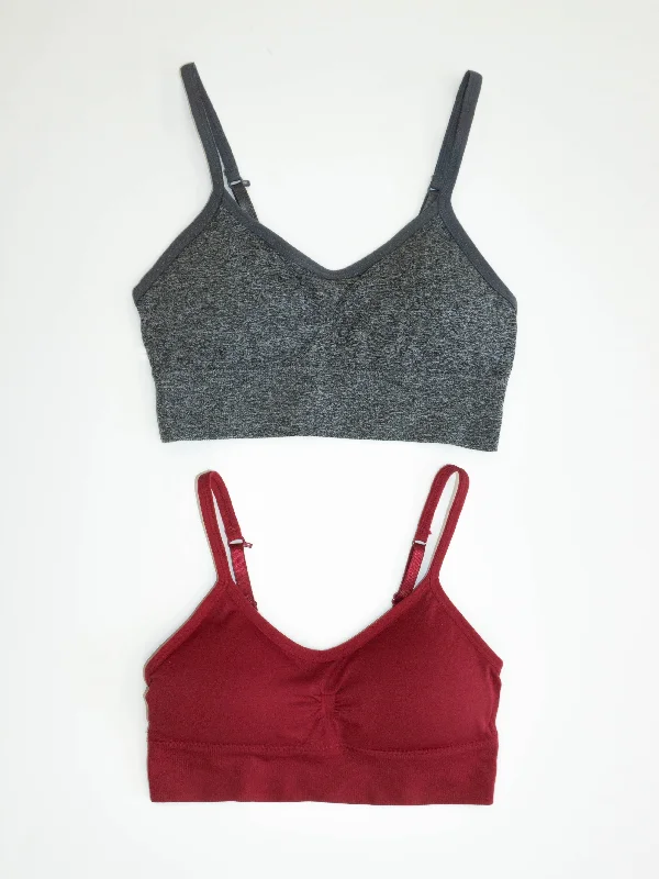 Rhubarb / Charcoal Heather / 34B