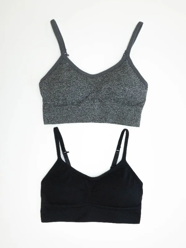 Charcoal Heather / Black / 34B