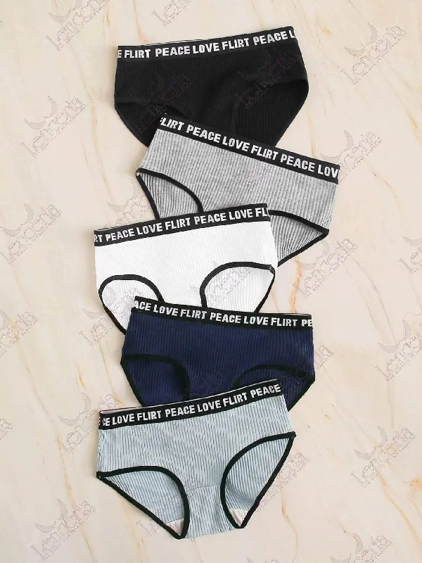 Unum everyday essentials rib panty very comfortable pack of 5 (u32)