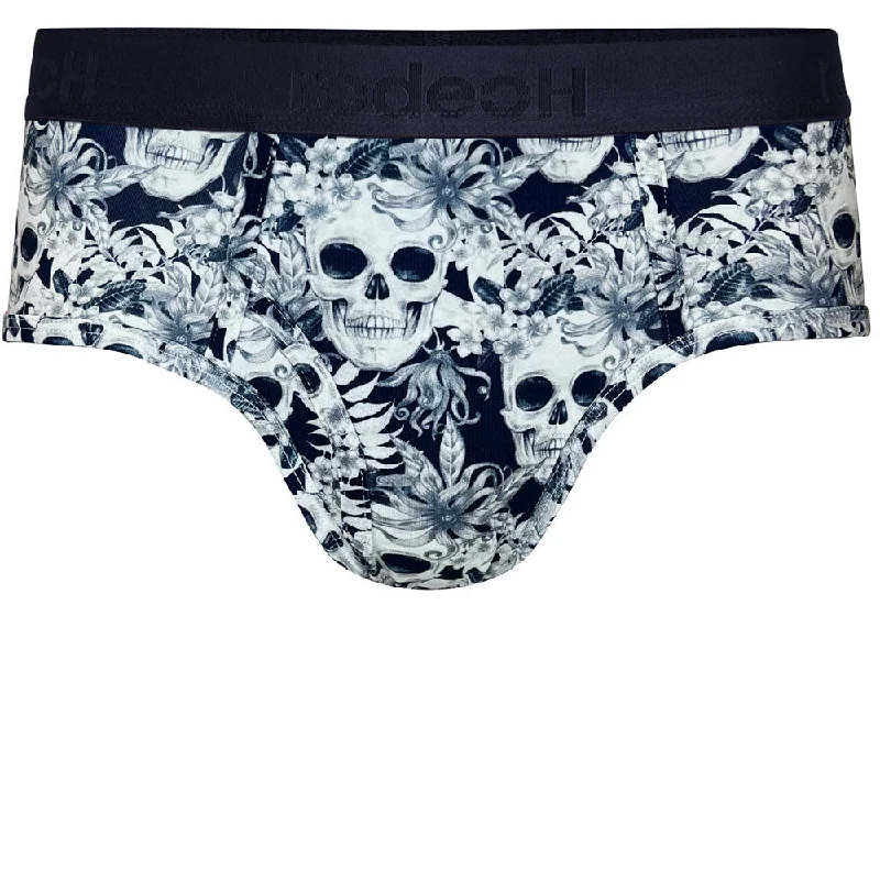 Shift Brief Underwear - Midnight Skulls