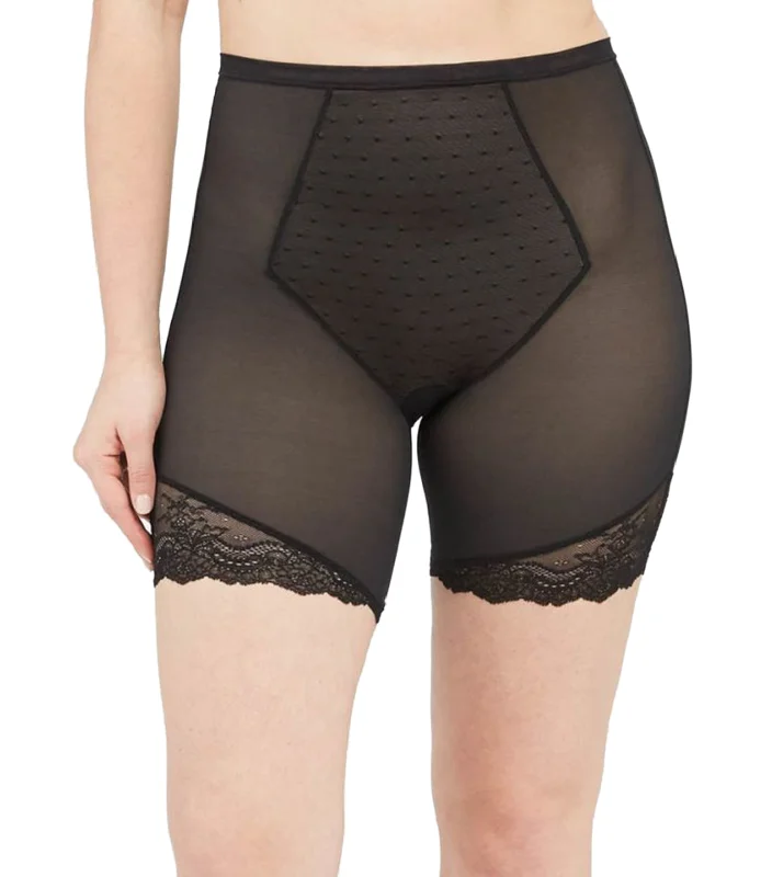 Spotlight on Lace Mid Thigh Short Black