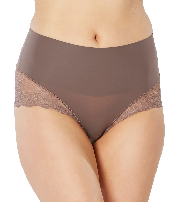 Undie-tectable® Lace Hi-Hipster Panty Umber Ash