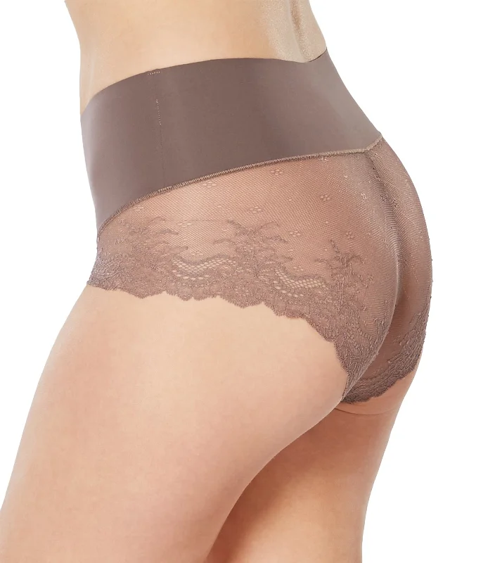 Undie-tectable® Lace Hi-Hipster Panty Umber Ash