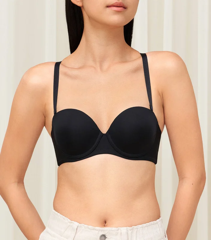 Simply Everyday Basic Wired Push Up Bra Black