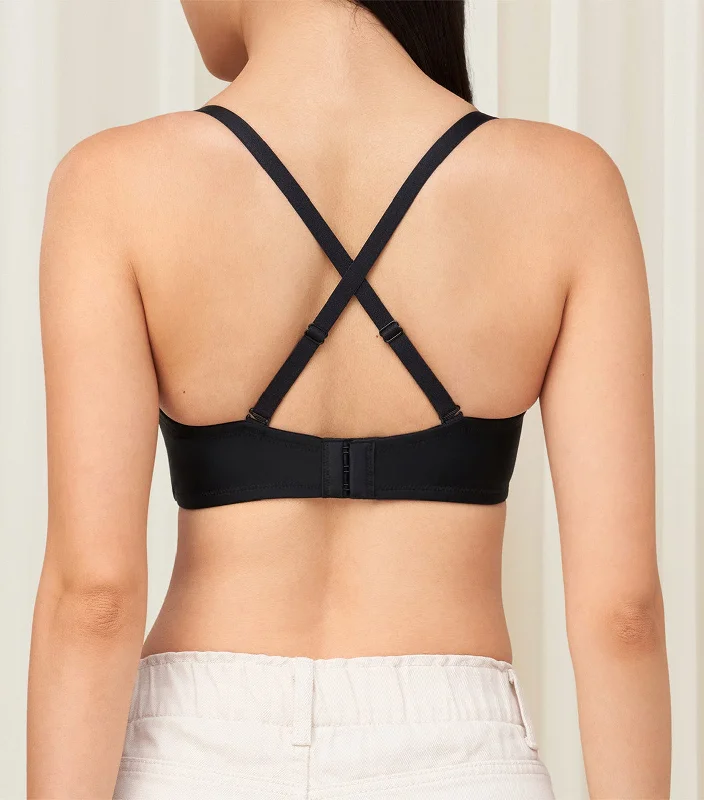 Simply Everyday Basic Wired Push Up Bra Black