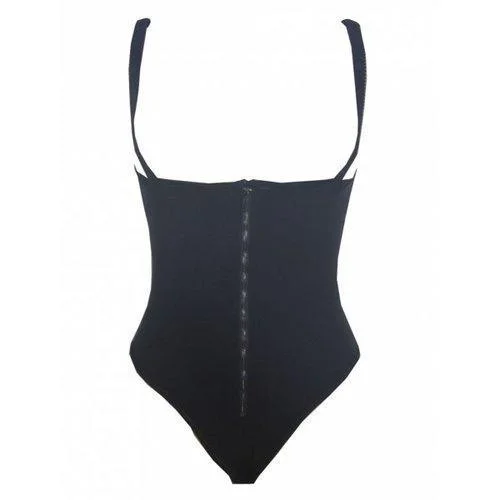 Seductive Adjustable Straps Corset Bodysuit - Black 2xl