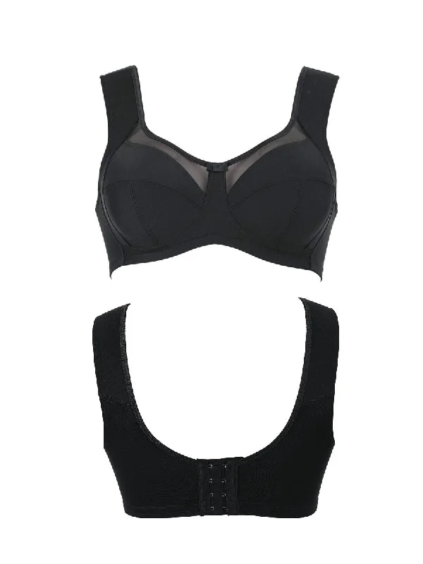 Clara Support Soft Cup Bra - Black