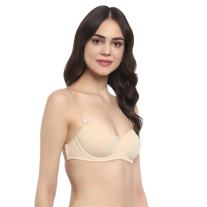 Medium Coverage Non Padded Non Wired Multiway Bra (PACK OF 2) CB-322A