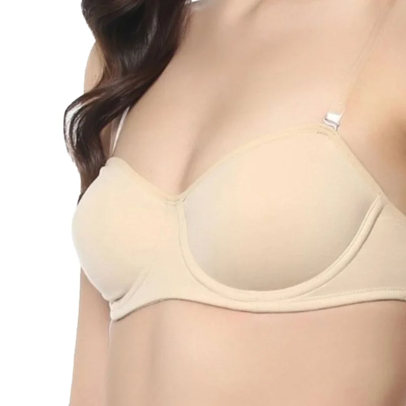 Medium Coverage Non Padded Non Wired Multiway Bra (PACK OF 2) CB-322A