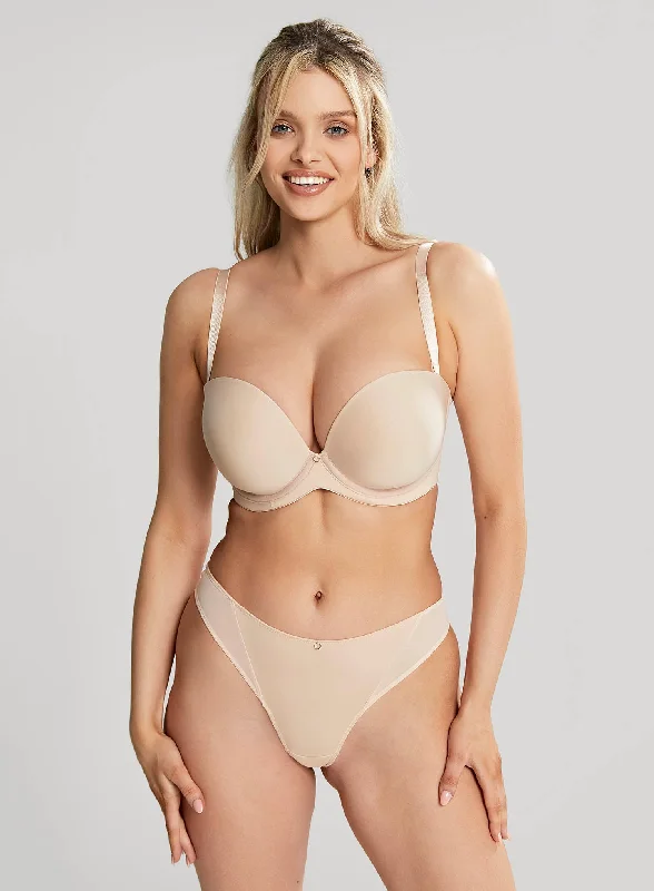 Panache: Faith Moulded Strapless Bra Latte