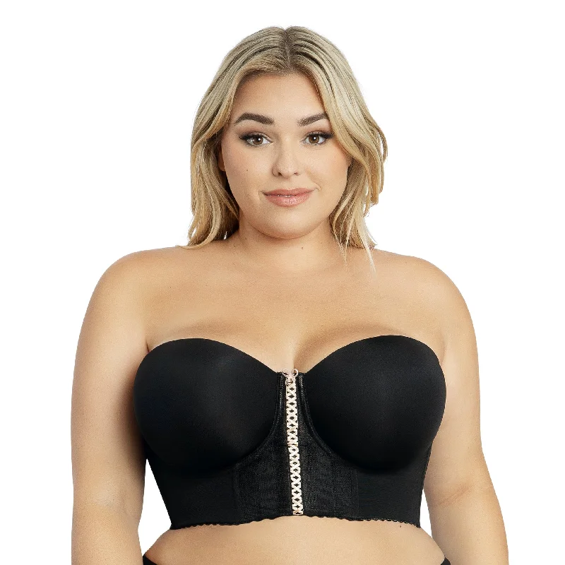 Shea Longline Strapless Bra - Black