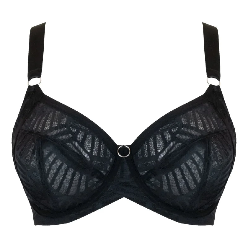 Wonderful Vibe Full Cup Balcony Bra Black- CK053102