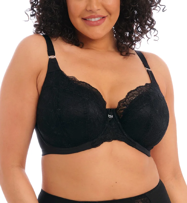 Elomi Brianna Padded Half Cup Underwire Bra (8081) - Black