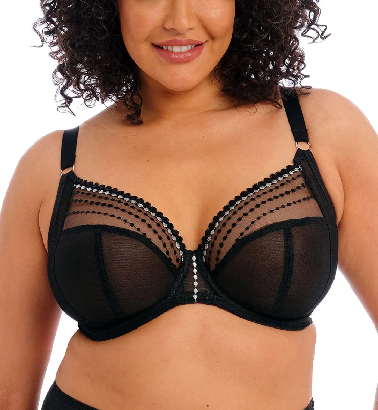 Elomi Matilda Banded Plunge Underwire Bra (8900) - Black