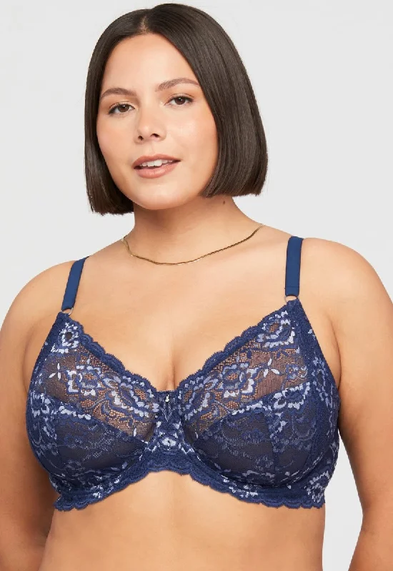 Muse Full Cup Lace Bra Gemstone Blue/Heaven- 9324