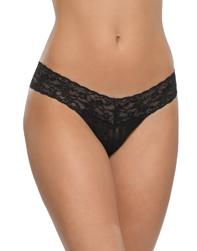 Low Rise Thong Black