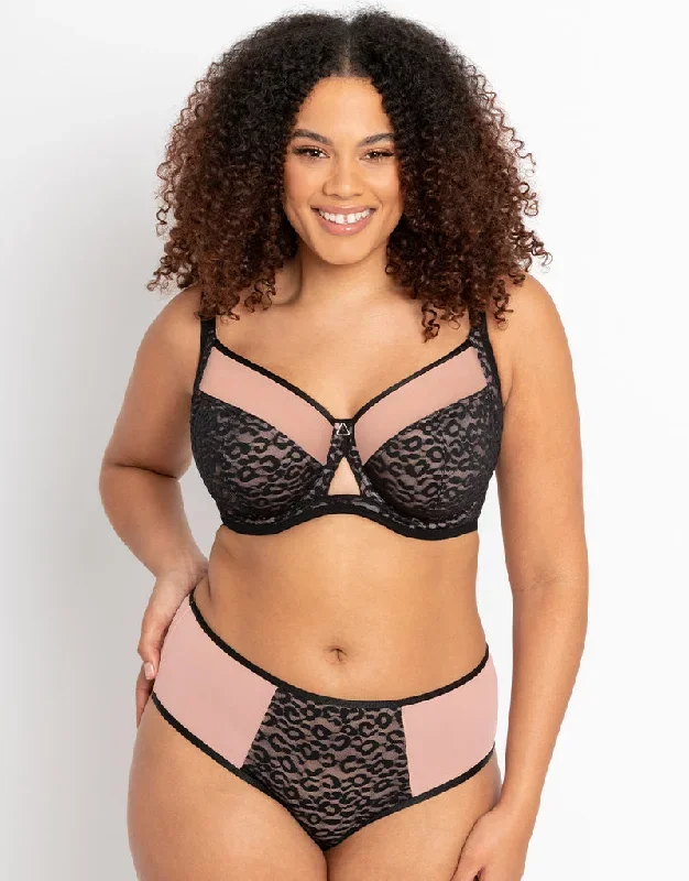 Curvy Kate Victory Wild Balcony Bra Black/Blush