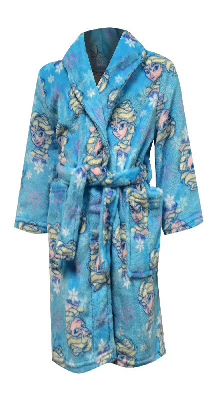 Disney Frozen Elsa Cozy Blue Plush Toddler Robe