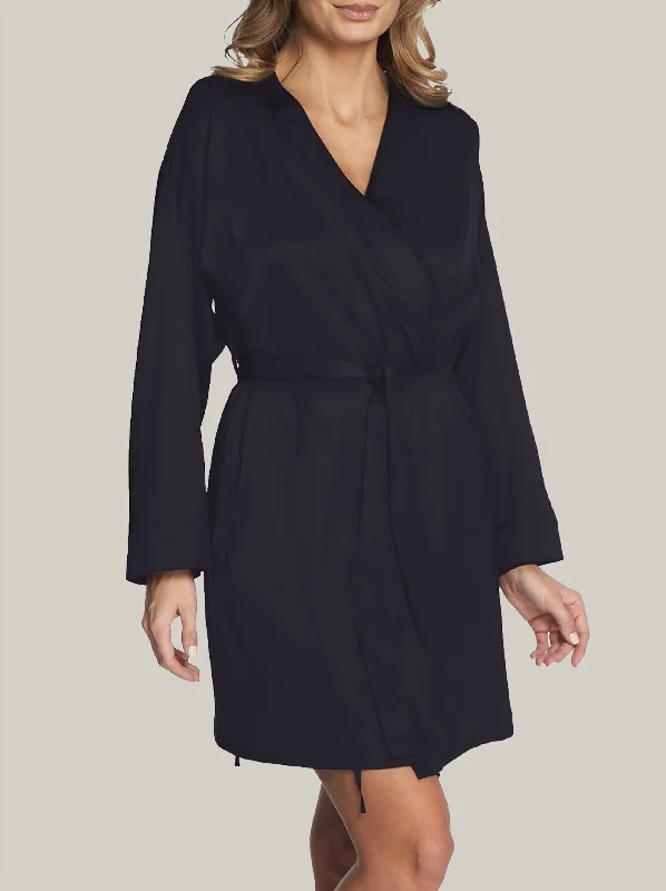 Lombard Street Robe in Black