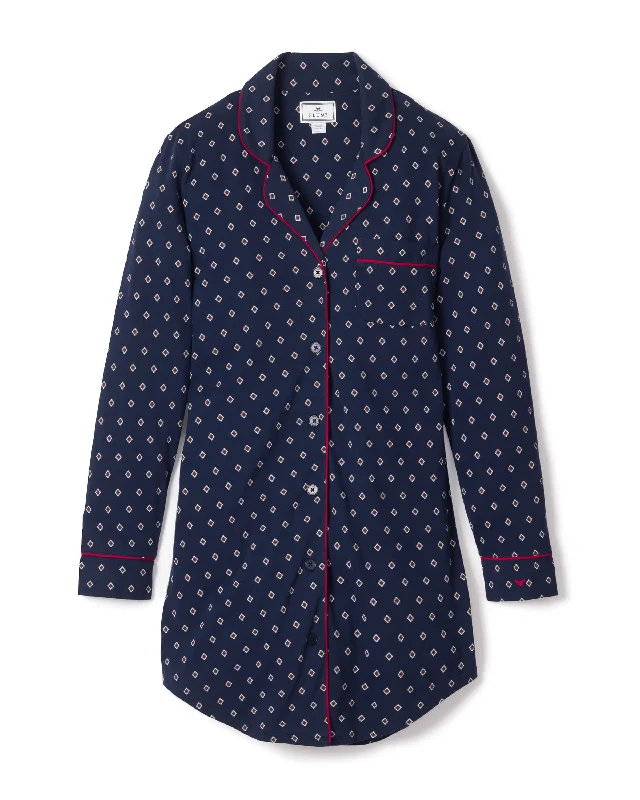 Women's Pima Nightshirt in Foulard