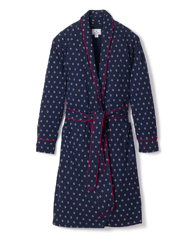 Women's Pima Robe in Foulard