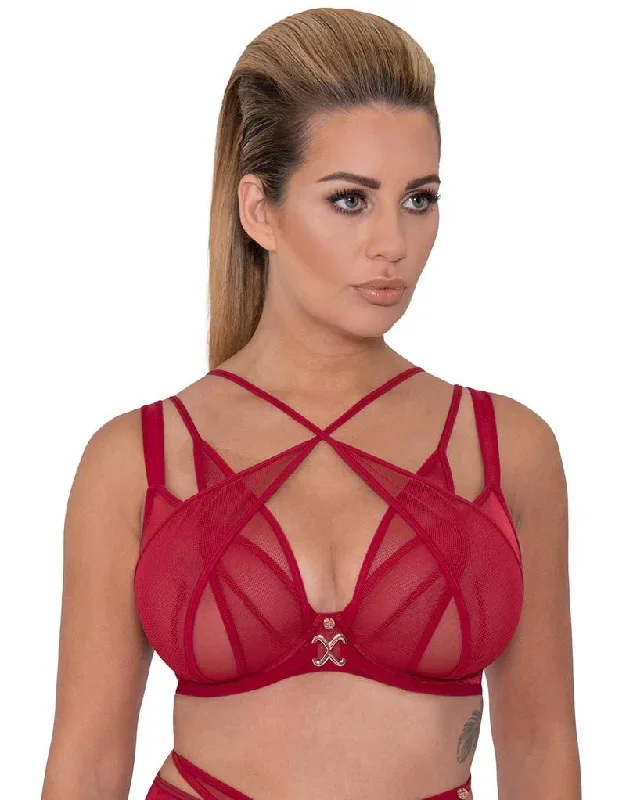 scantilly-black-magic-plunge-bra-red